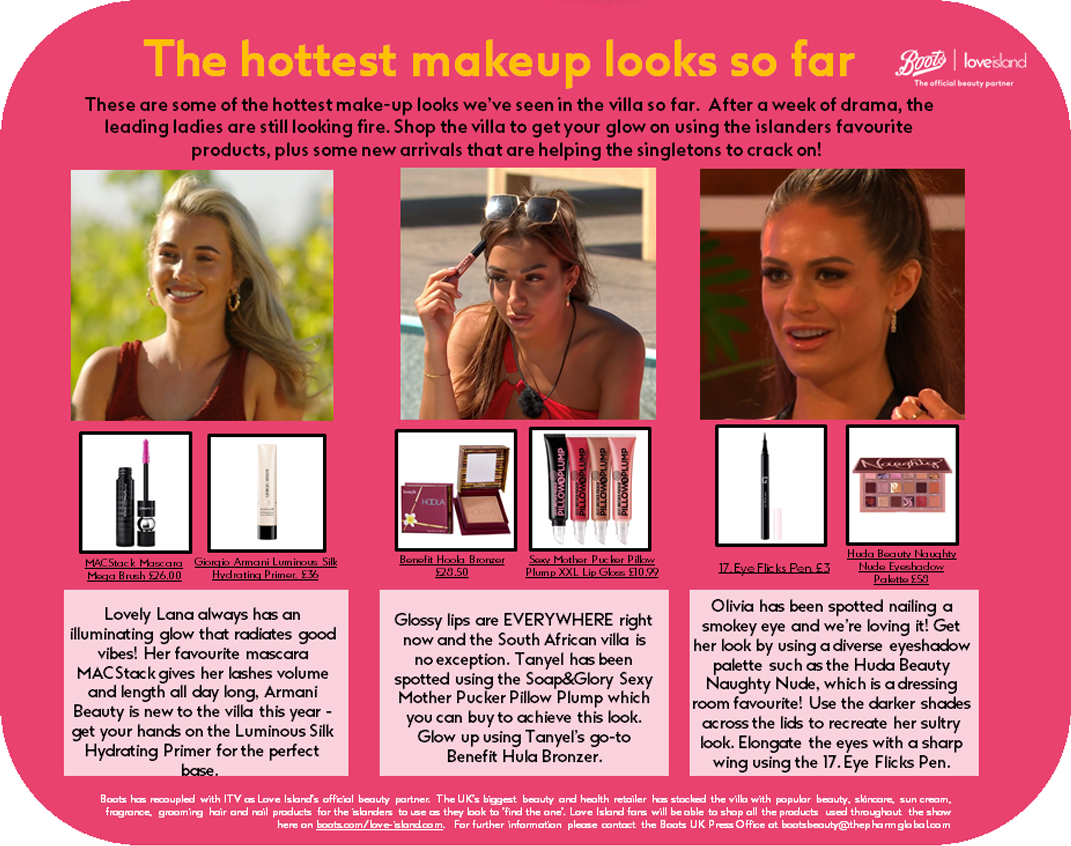 Boots UK Boots x Love Island Weekly Beauty Bulletin 8 February 2023